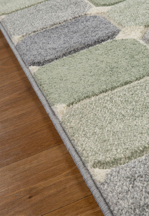 Contemporary Modern Living Machine Woven Rug
