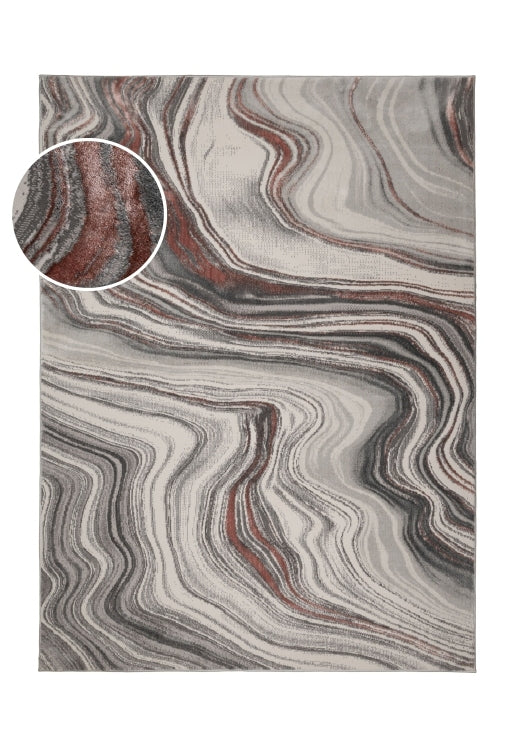 Modern High Shine Marble Rug