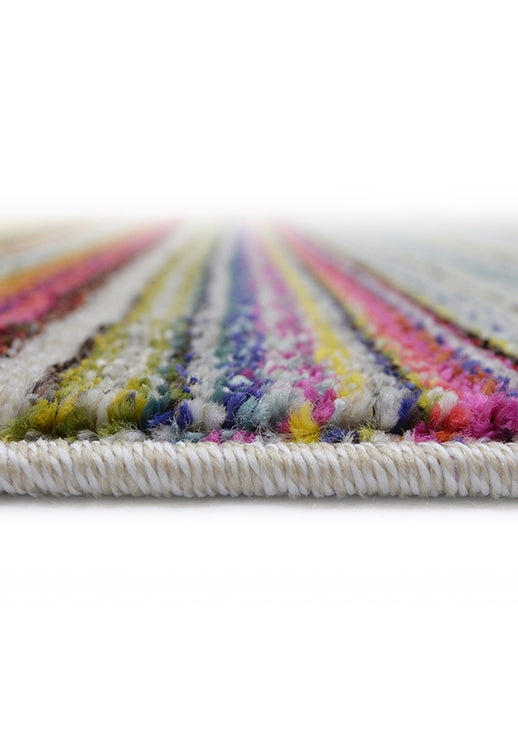 Bold, vibrant, poppy modern and traditional rug
