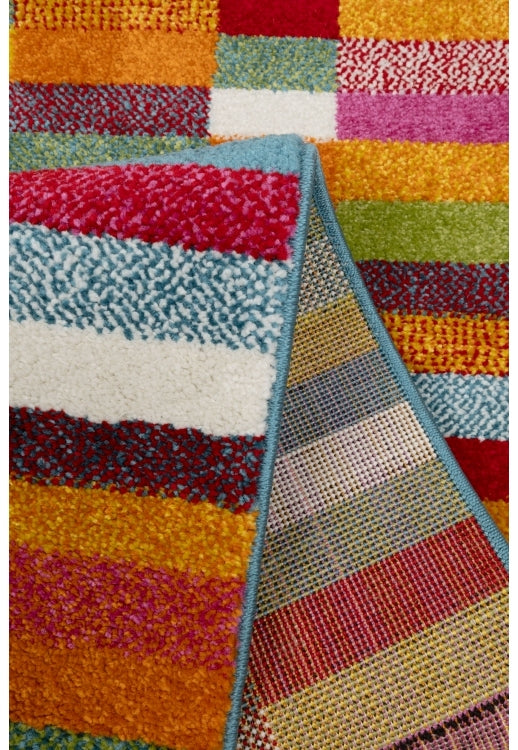 Bold, vibrant, poppy modern and traditional rug