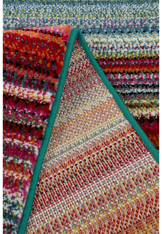 Bold, vibrant, poppy modern and traditional rug