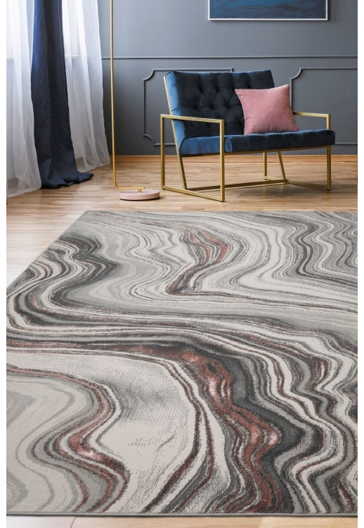 Modern High Shine Marble Rug