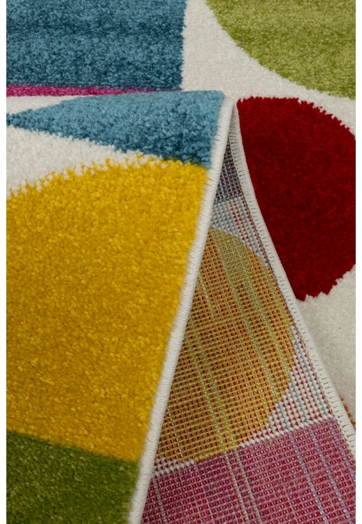 Bold, vibrant, poppy modern and traditional rug