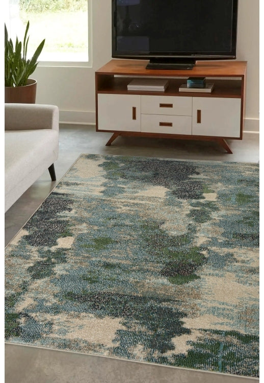 Bold, vibrant, poppy modern and traditional rug