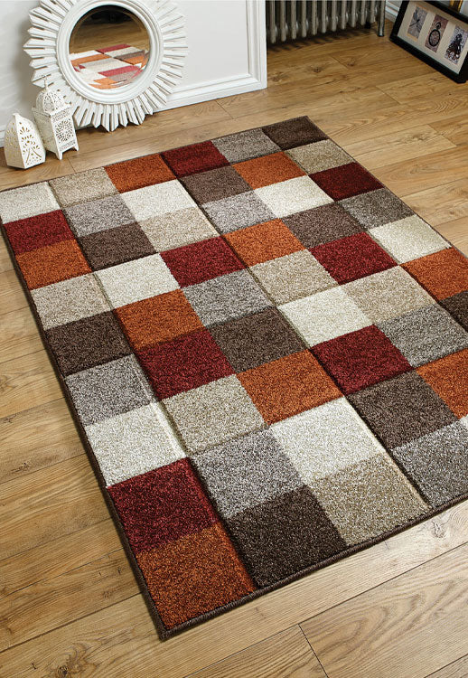 Contemporary Modern Living Machine Woven Rug