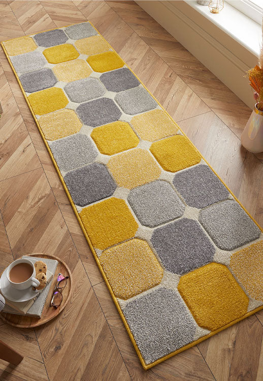 Contemporary Modern Living Machine Woven Rug