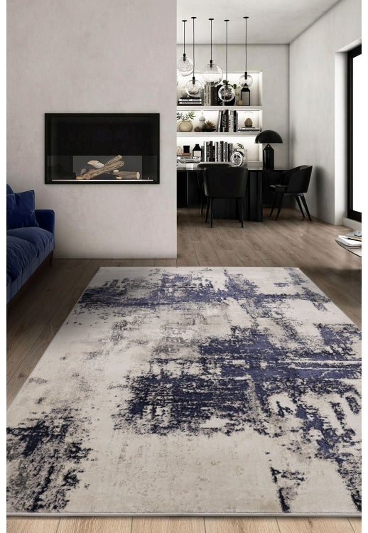 Modern High Shine Marble Rug