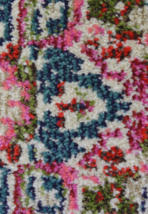 Bold, vibrant, poppy modern and traditional rug