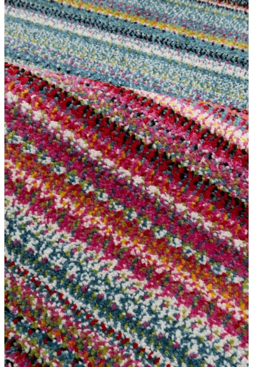 Bold, vibrant, poppy modern and traditional rug