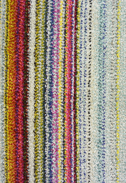 Bold, vibrant, poppy modern and traditional rug