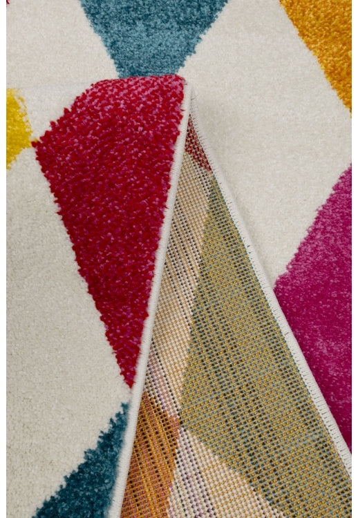 Bold, vibrant, poppy modern and traditional rug
