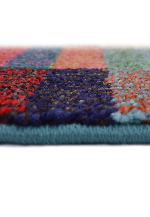 Bold, vibrant, poppy modern and traditional rug