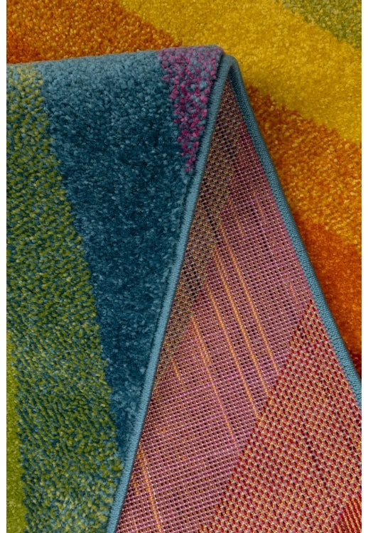 Bold, vibrant, poppy modern and traditional rug