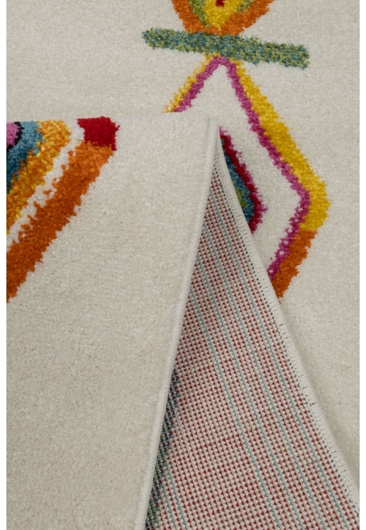 Bold, vibrant, poppy modern and traditional rug