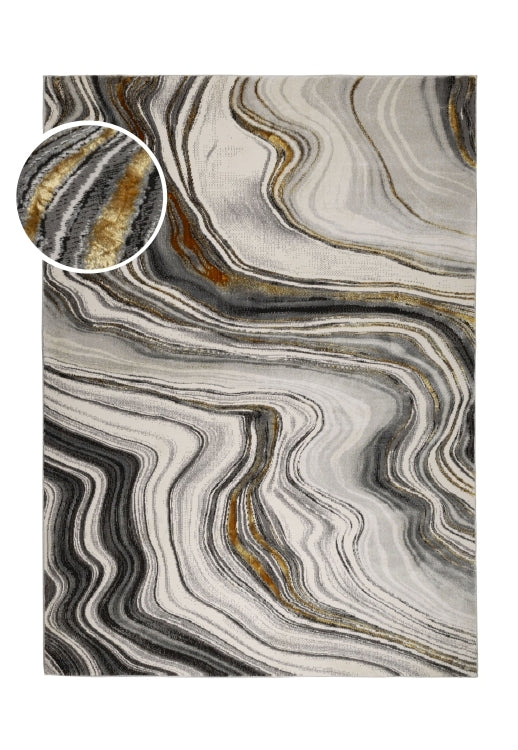 Modern High Shine Marble Rug