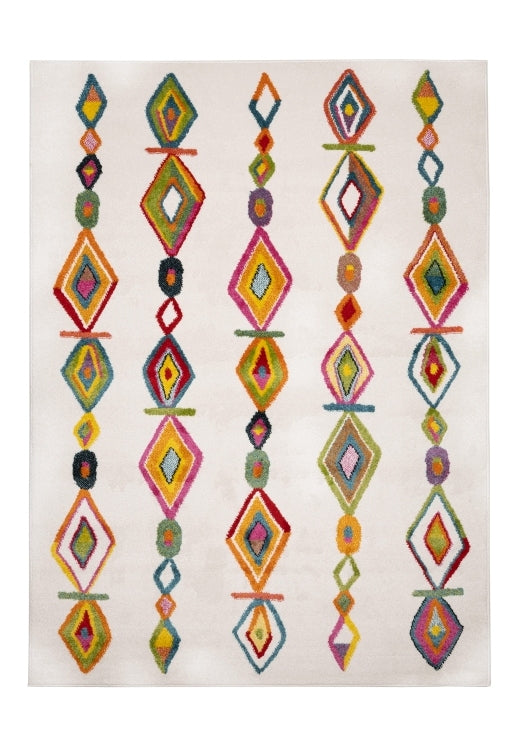 Bold, vibrant, poppy modern and traditional rug